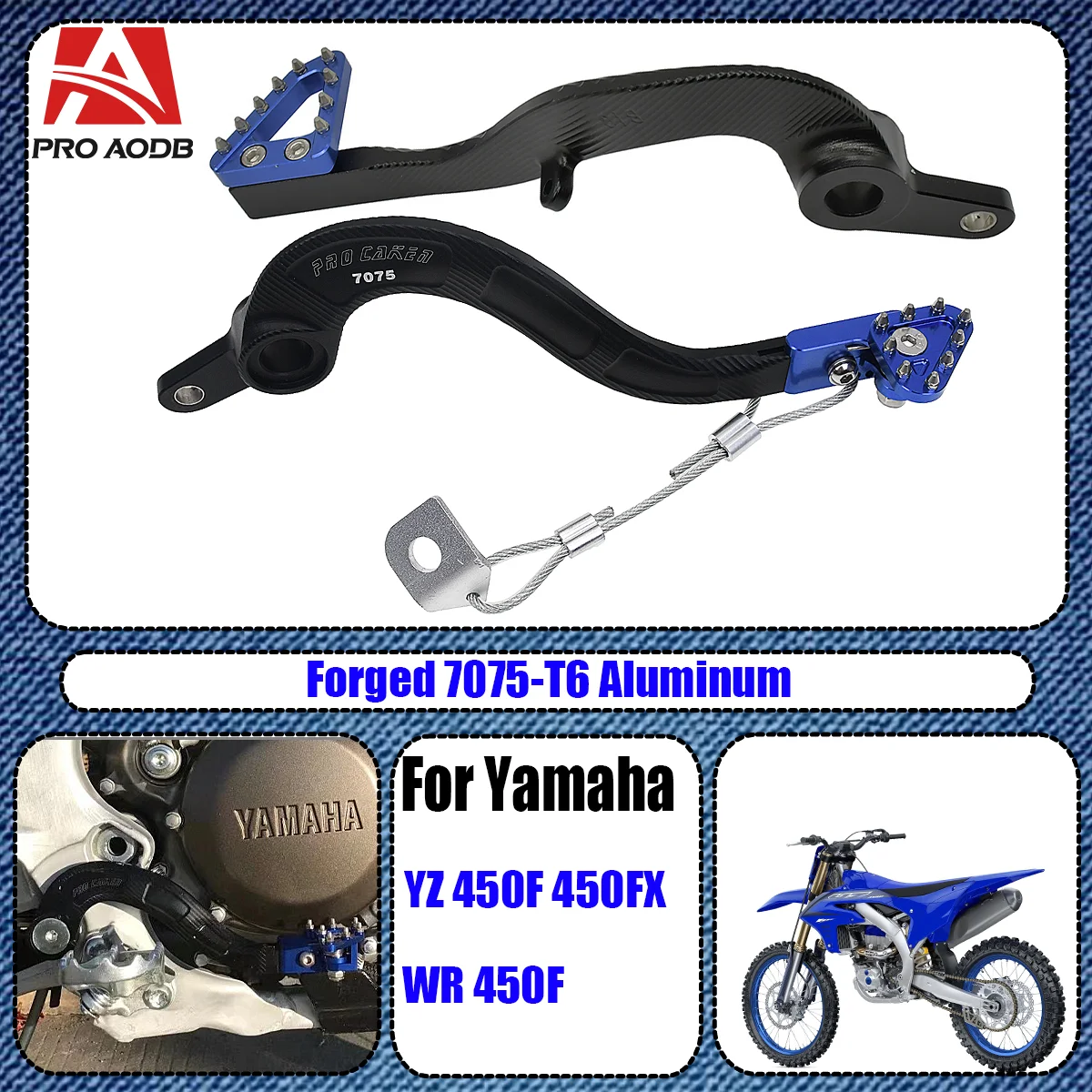 

CNC Rear Brake Pedal Lever For Yamaha WR250F WR400F WR426F WR450F YZF WRF YZ125 YZ125X YZ250 YZ250X YZ250F YZ400F YZ426F YZ450F