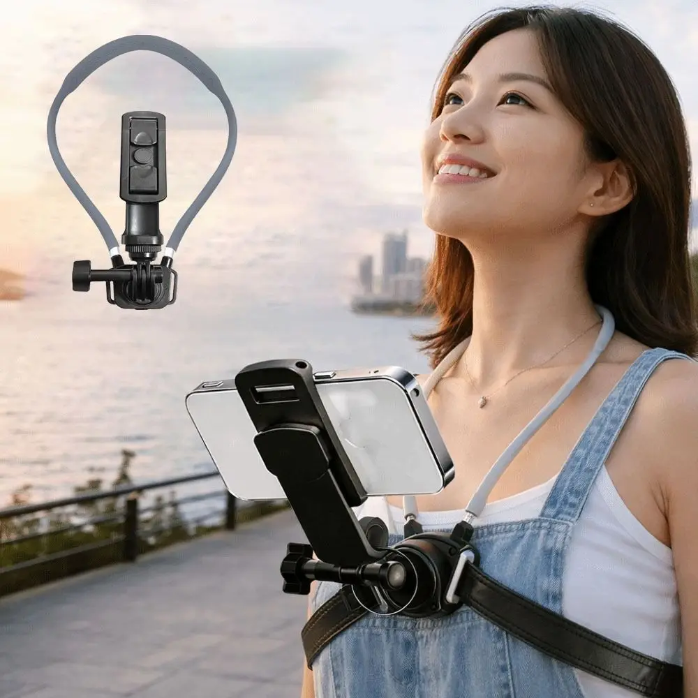 

First View Neck Cell Phone Holder Hand Free Selfie Lanyard Strap Neck Holder Quick Release Mount Lanyard Strap Phone Neck Holder
