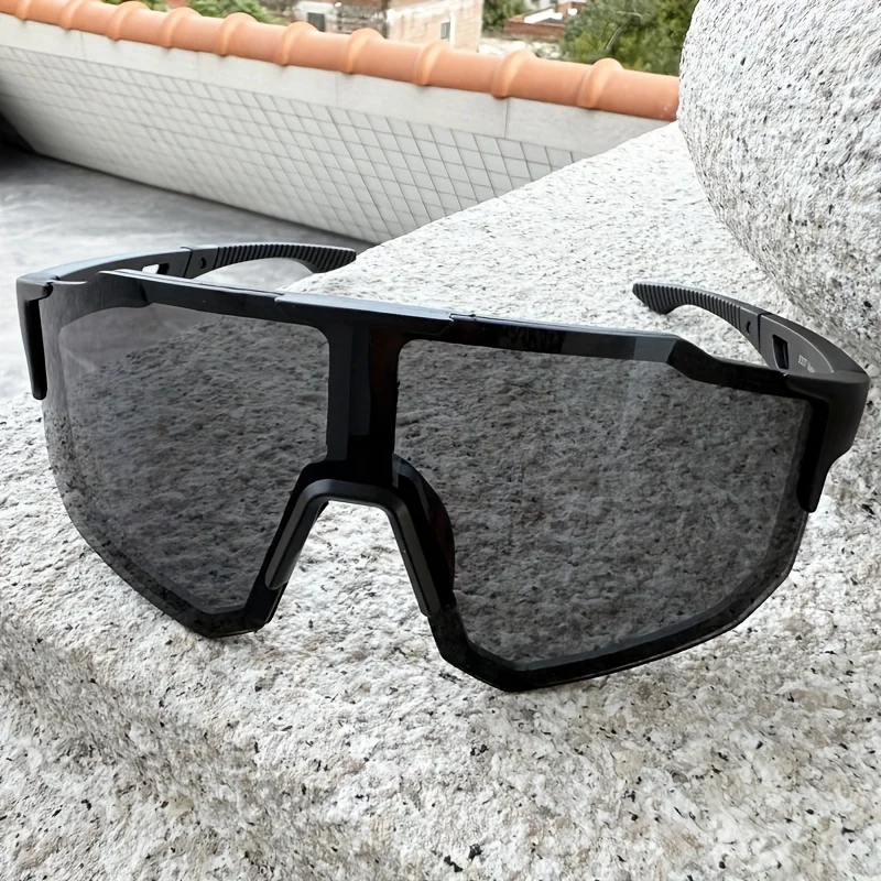 New Cycling Sunglasses Large Frame UV400 Shades UV Protection Outdoor Sports Windproof Anti-Ultraviolet Hiking Climbing Goggles
