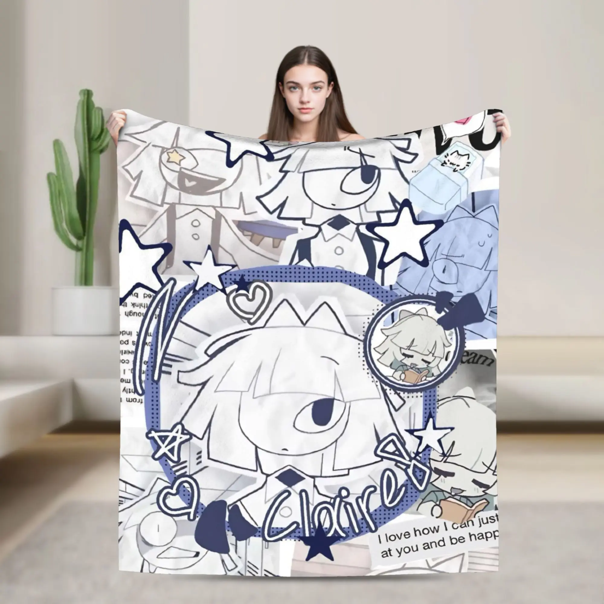 FPE Fundamental Paper Education Blanket Multi-size Soft Fuzzy Plush  Throw Blankets for Sofa Couch and Bed