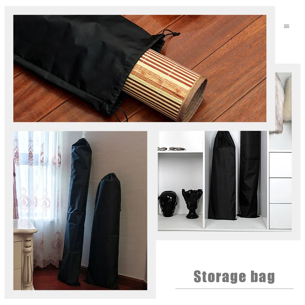 

2 Pcs Mat Storage Bag Practical Drawstring Container Cloth Pouches with Summer Sleeping Holder Nylon Sack for
