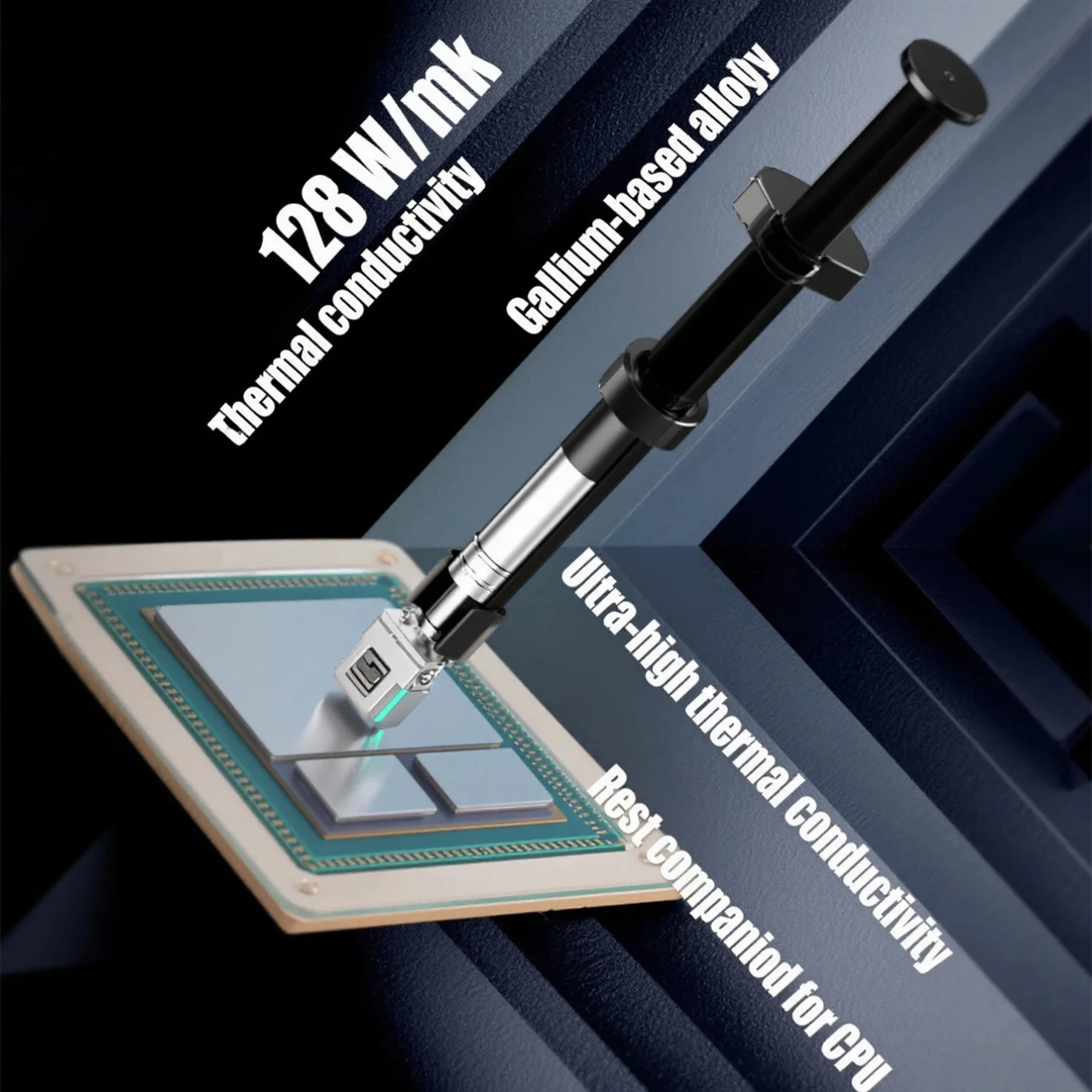 LT-100 Liquid Metal Thermal Paste Ultra-High Thermal Conductivity 128 W/m·K Suitable for CPU/GPU Cooling 1.5 G/3 g