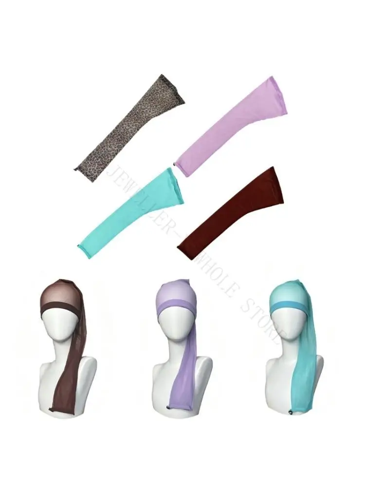 R7UF Dreadlock Hair Cover Cap for Long Braids and Twists, Extended Tube Mesh Design for Home Travel and Daily Wear Use