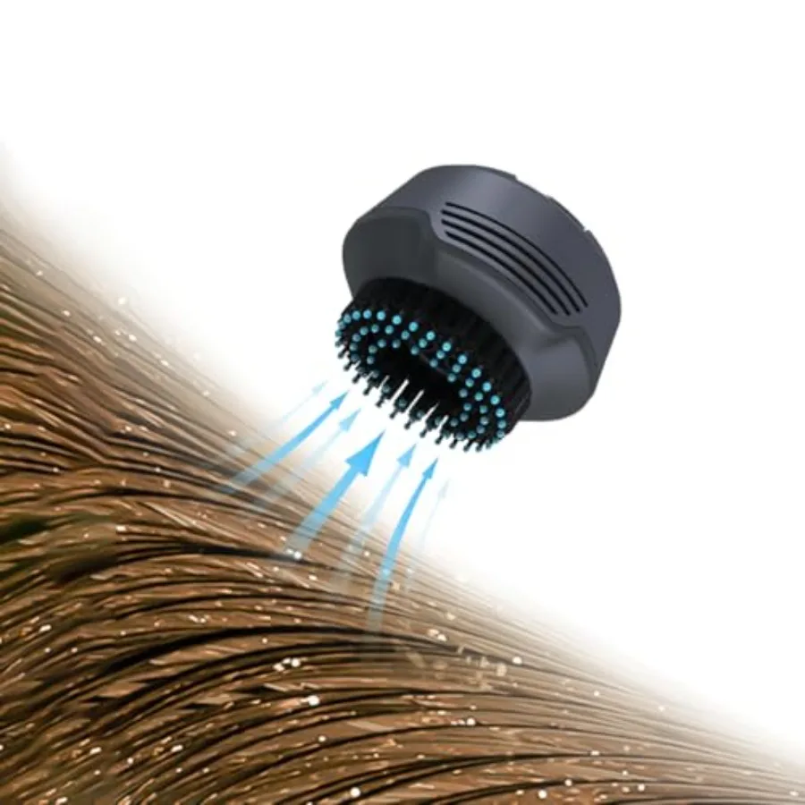 

Electric Dandruff Comb for Scalp Treatment Stainless Steel Silver Removes Dandruff and Protects Scalp Keeps Hair Clean and Heal