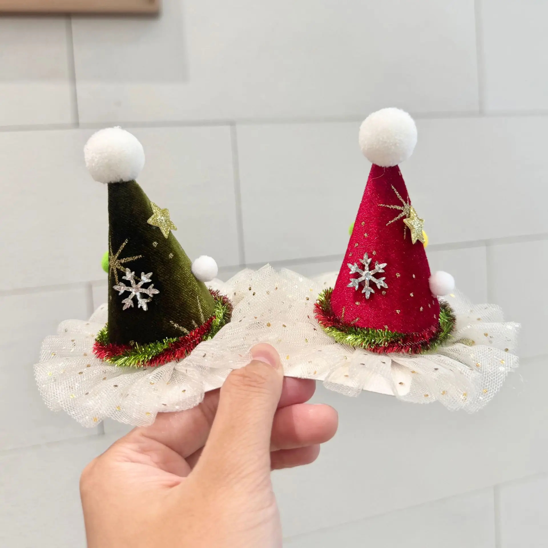 Meistverkaufte Weihnachts-Haarnadel, Hut-Accessoire, Clip, Kopfbedeckung, Samt, Weihnachten, trendiges, süßes Dekorationsartikel