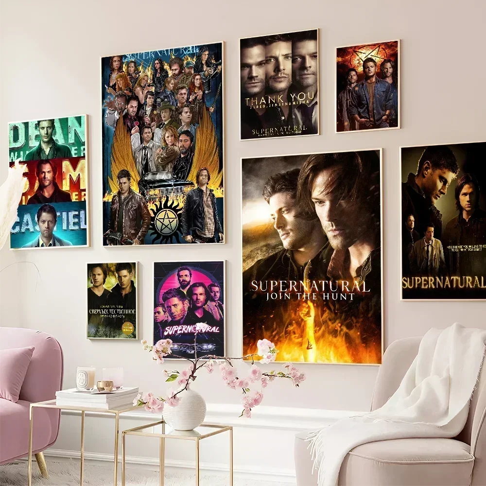 TV Play Series Supernatural Self-adhesive Art Poster Whitepaper Prints Posters Artwork Home Decor