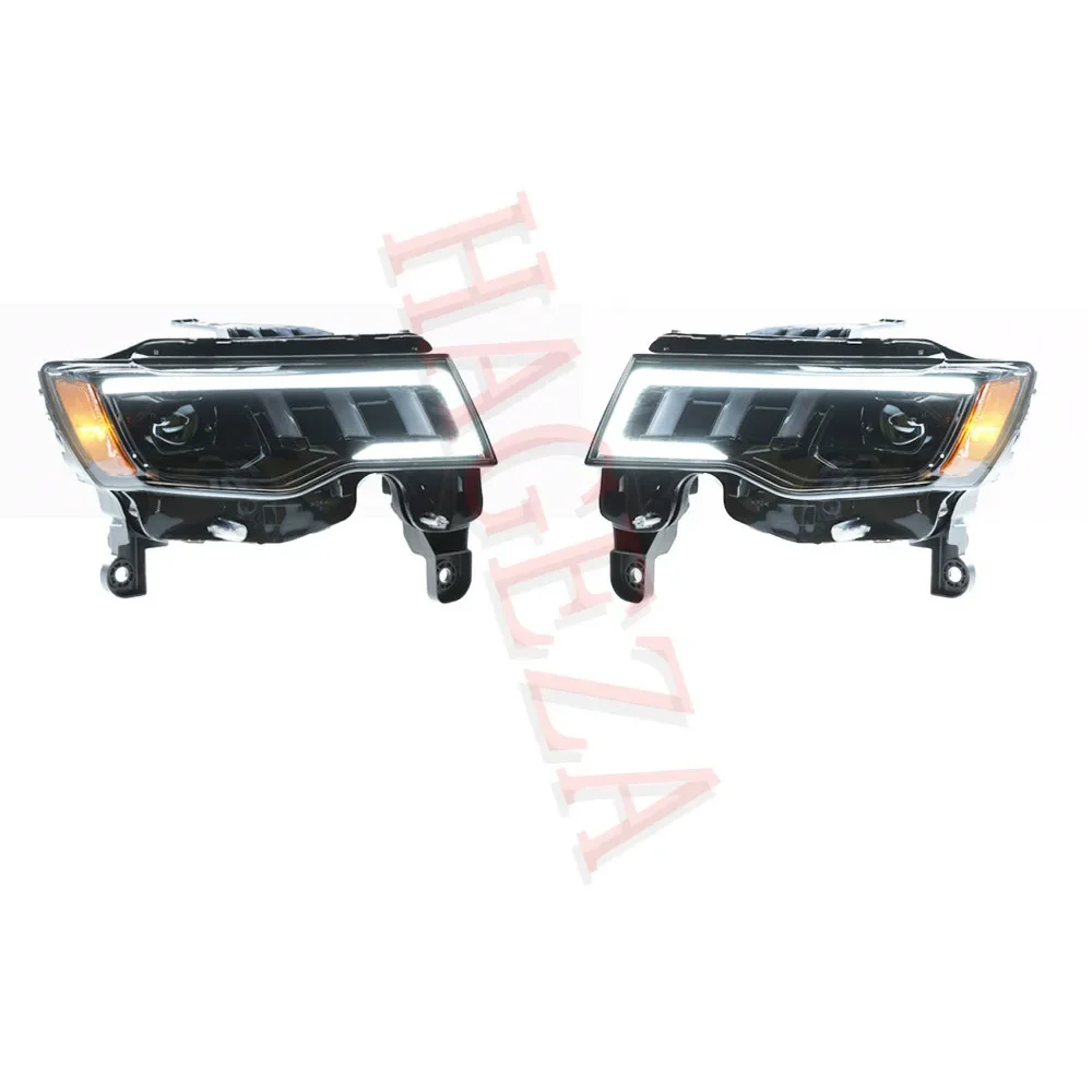 Car Refit LED Front Headlight Assemblies for Jeep Grand Cherokee 2014-2022 Lighting 2pcs