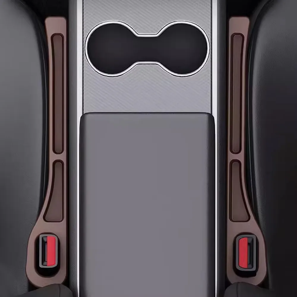 ل تسلا نموذج 3 هايلاند 2024 2025 2026 مقعد السيارة الفجوة حشو الجانب التماس التوصيل قطاع حامل هاتف الملحقات