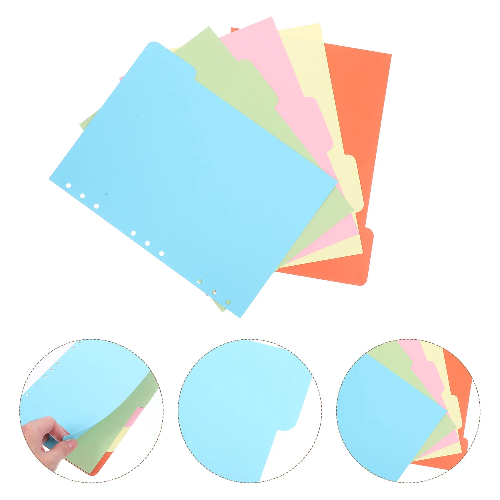 

15 Pcs Removable Dividers for Spiral Notebook Separator Sheet Index Paper Tabs Binder Notepad