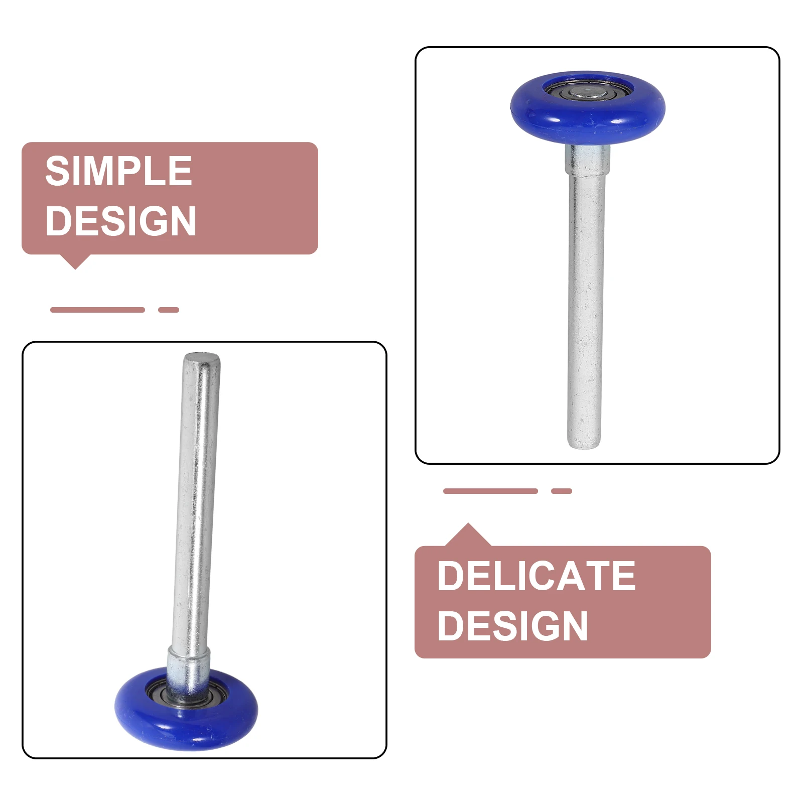 

4Pcs Garage Door Roller Nylon Stem Smooth Replacement Nylon Garage Door Wheels Quiet Durable Rollers for Residential Automatic