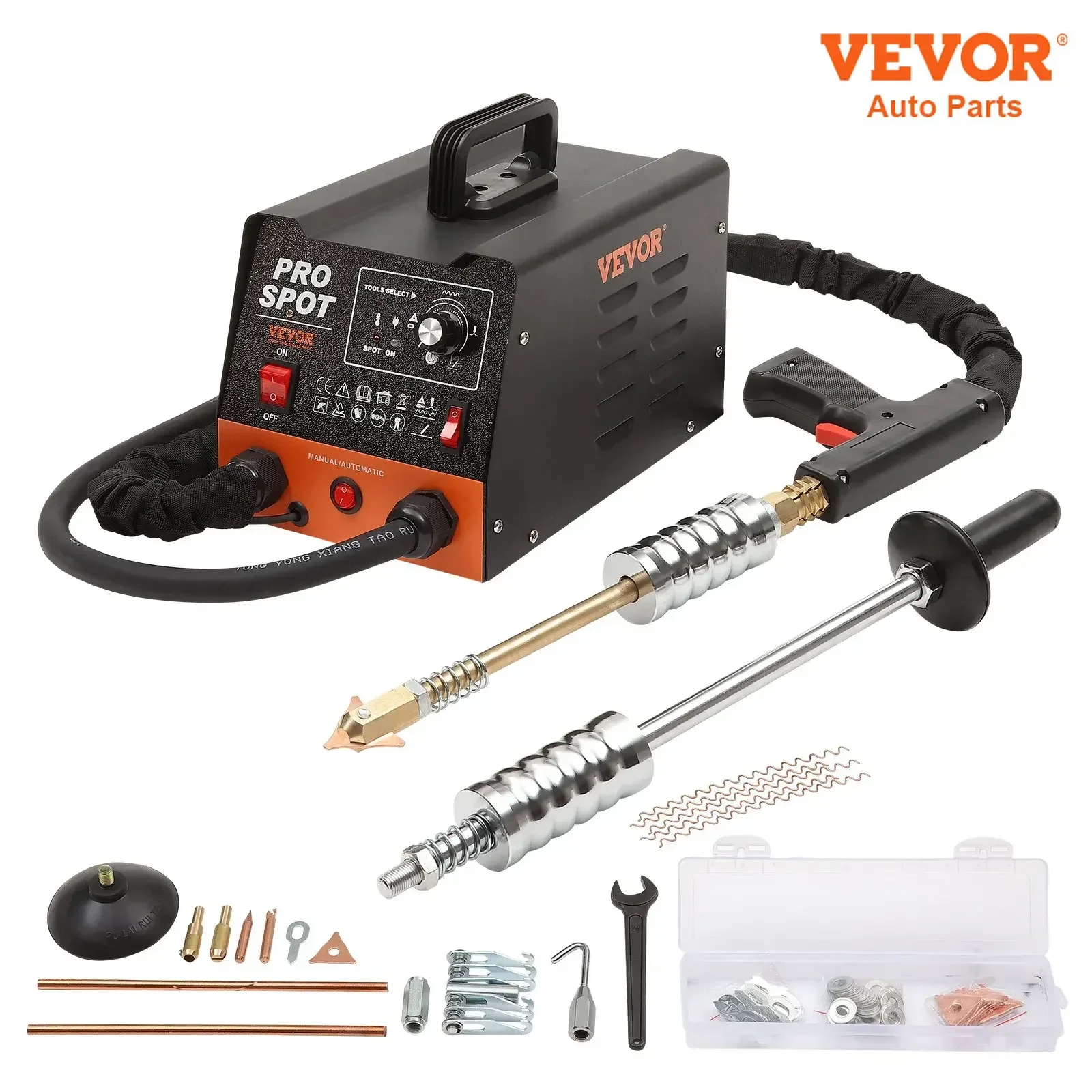 VEVOR Stud Welder Dent Repair Kit 3KW Spot Welder Dent Puller with 6 Welding Modes for Car, Truck, Motorcycle Dent Repair ﻿