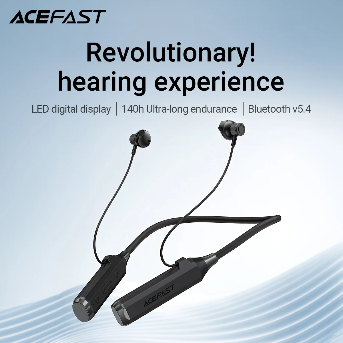 Acefast Bluetooth 5.4 Wireless Neckband Earphones 120H Music Time In-Ear Magnet…