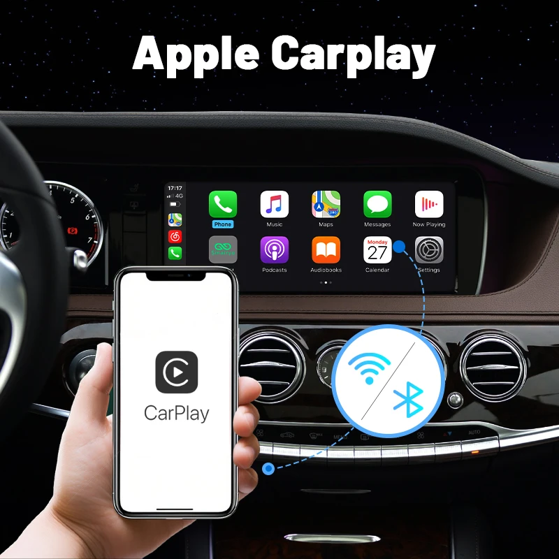 2024 Wireless Apple CarPlay for Mercedes Benz S-Class W222 2013-2018 Android Auto Interface , with Mirror Link AirPlay