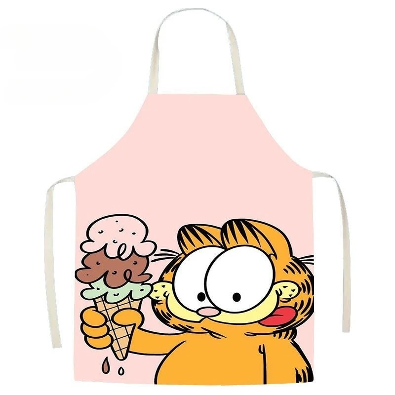 

Garfield cartoon cute apron kawaii home kitchen restaurant parent-child oil-proof and stain-proof smock waist apron wholesale