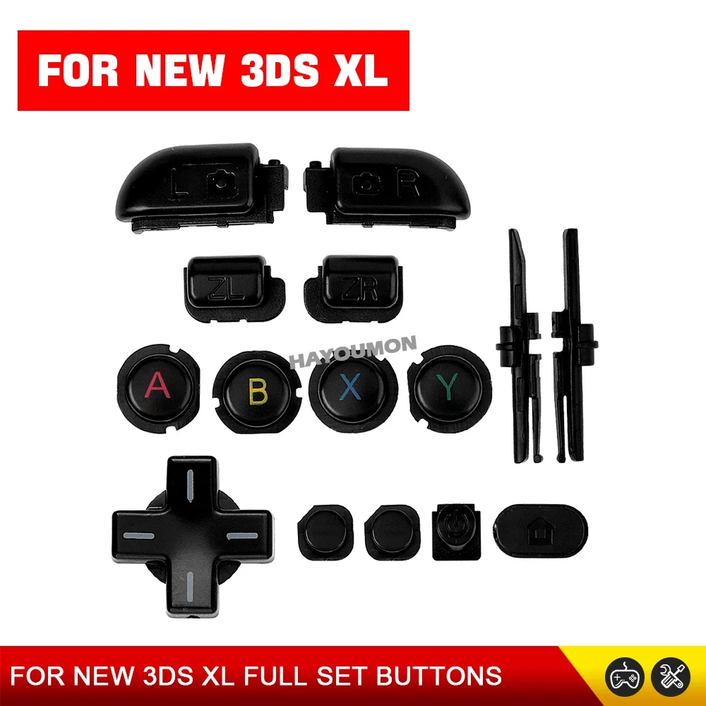 5 Farben ABXY Komplettset für NEW 3DS LL Kreuztasten Richtungspfeiltasten D-Pad Ein/Aus-Tasten für NEW 3DS XL Spielkonsole – Detail 5