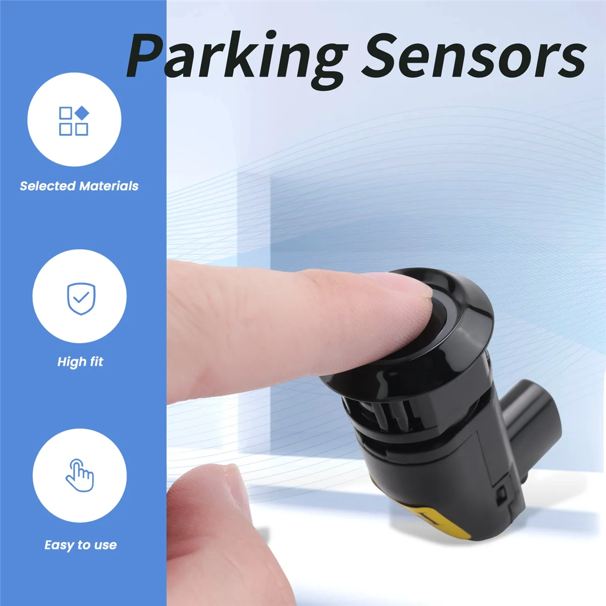

#499T 4Pcs/Set Pdc Sensors for Chevrolet Captiva Parking Assistance Ultrasonic Sensor 96673471 96673467 (black)