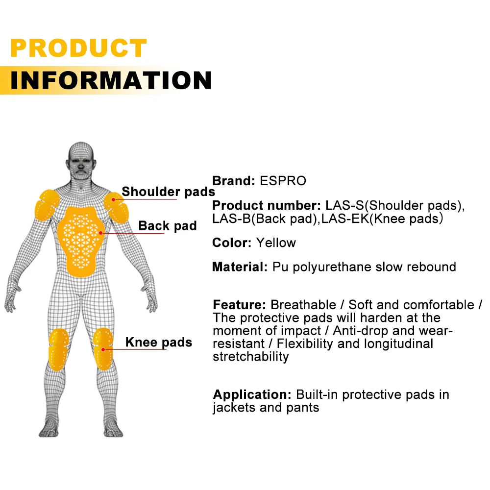 Защитные накладки для мотоциклетной куртки, дышащие накладки для куртки для мотокросса, сертификация CE2, накладки для мотокуртки, амортизирующие, против падения