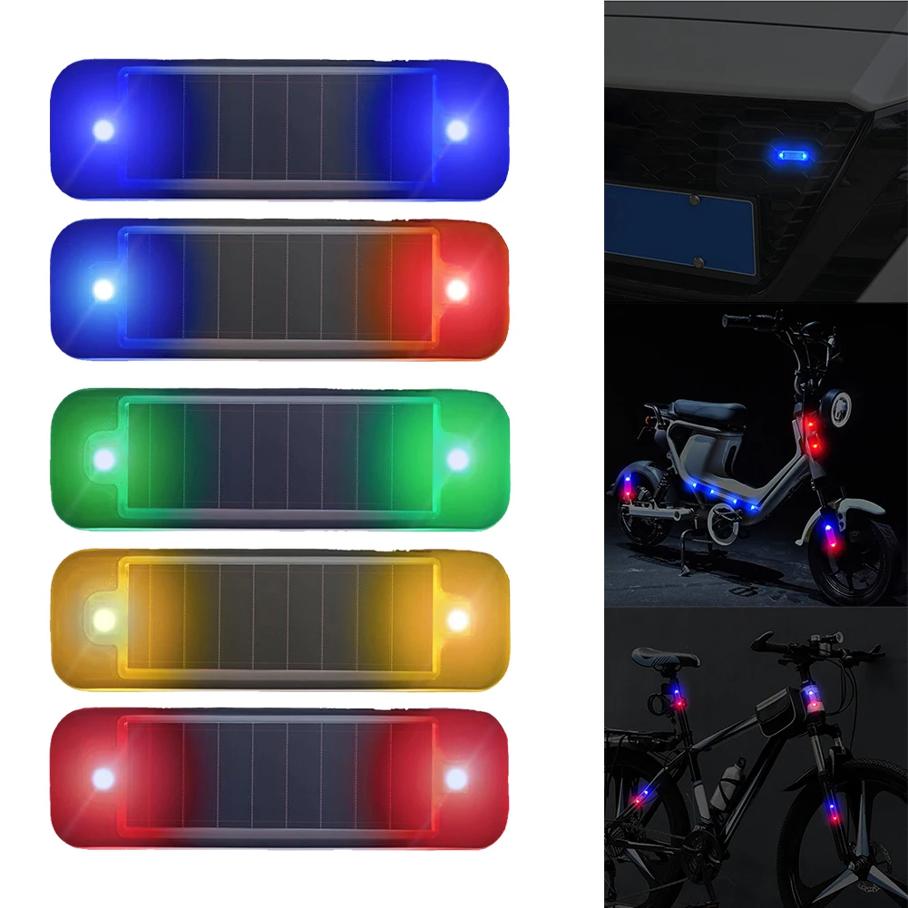 1 PCS Mini Solar-Powered  Car Alarm With  Flashing LED  Light Fake Anti-Theft Signal Night Security  Caution Lamp Flashing