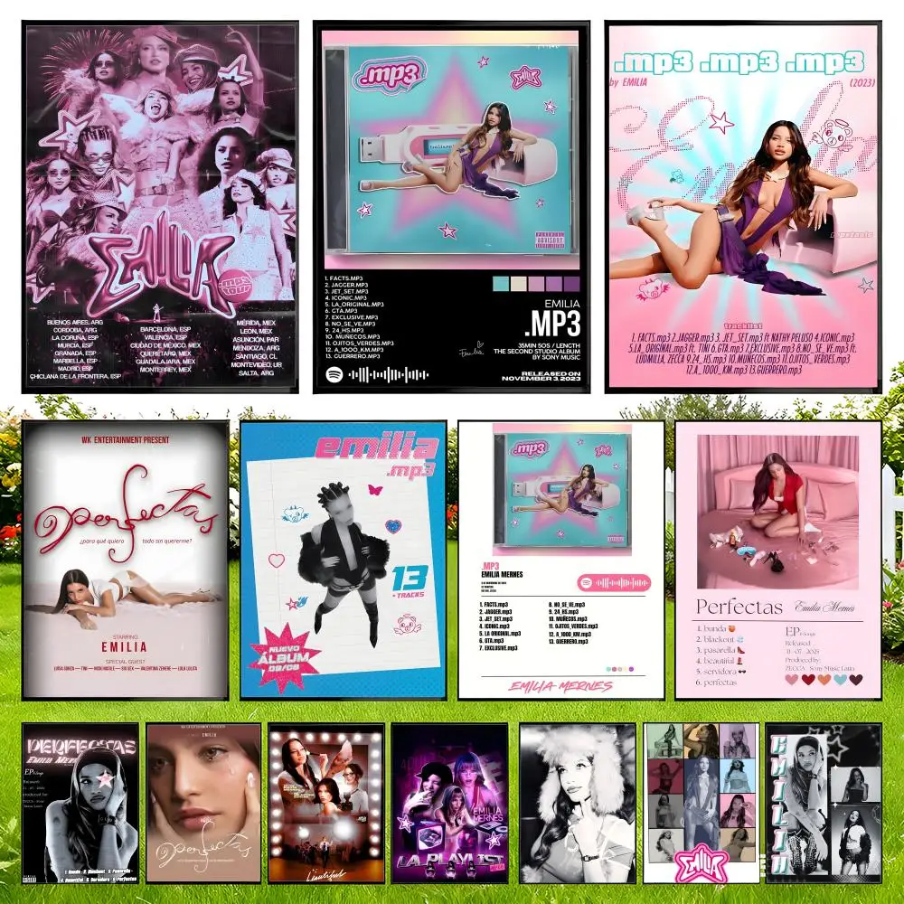 E-Emilia Mernes Poster Easy To Install Self Adhesive HD Wall