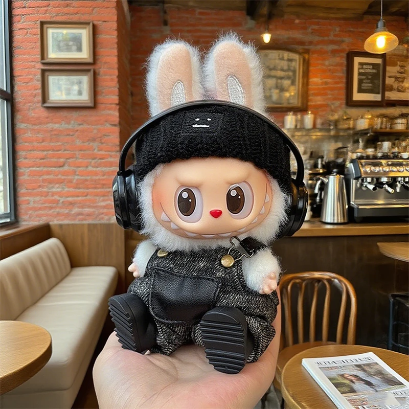 かわいいぬいぐるみ服トレンドストリートファッションサスペンダーパンツラブブ人形ドレスアップセット DIY 衣装アクセサリーギフト