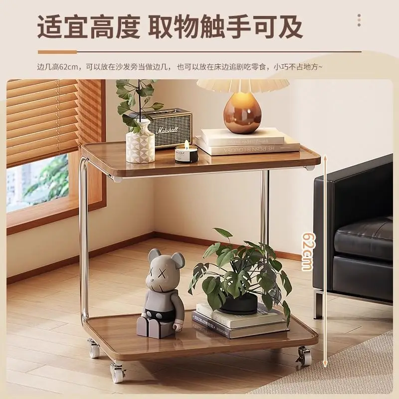 #￥High-value Metal Coffee Table Furniture, Simple Modern Art Design, Perfect for Living Room, Bedroom, Small Side Table