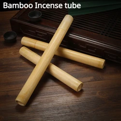 Bamboo Incense Tube Sealed Long/short Portable |/incense Stick Tube Household/ Indoor/travel/storage/storage Box Aroma Utensil