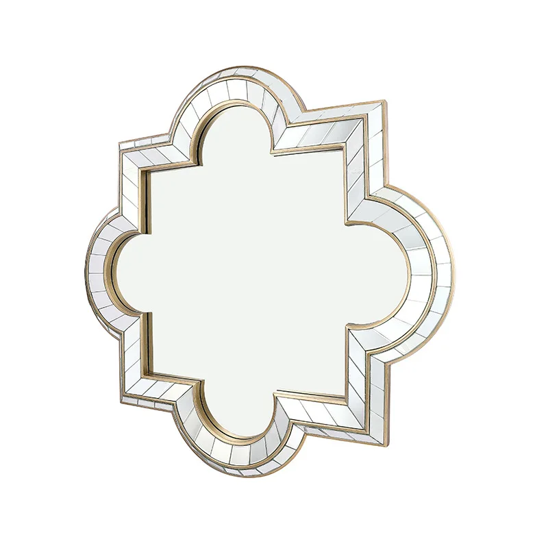 Bathroom mirror light luxury vanity glass mirror furniture combination entrance wall hanging decorative mirror