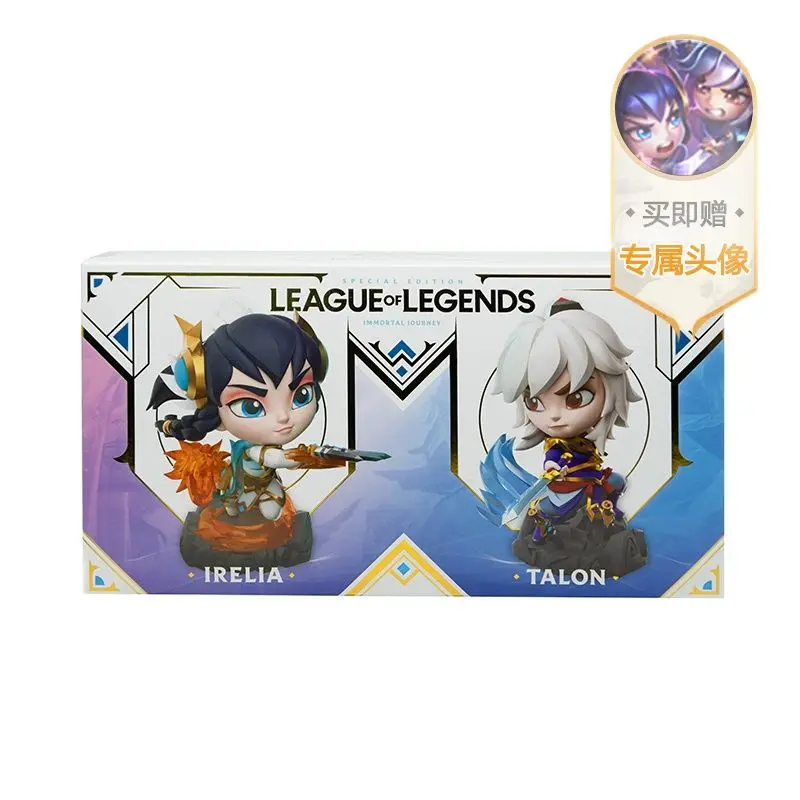 

Original League of Legend Irelia Talon Small Statues Divine Sword Anime Figures Toys Cartoon Game Model Ornaments Girls Gifts