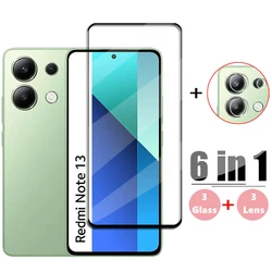 Full Cover Glass For Redmi Note 13 4G Global Tempered Glass Redmi Note 13 Screen Protector Phone Lens Film Redmi Note 13