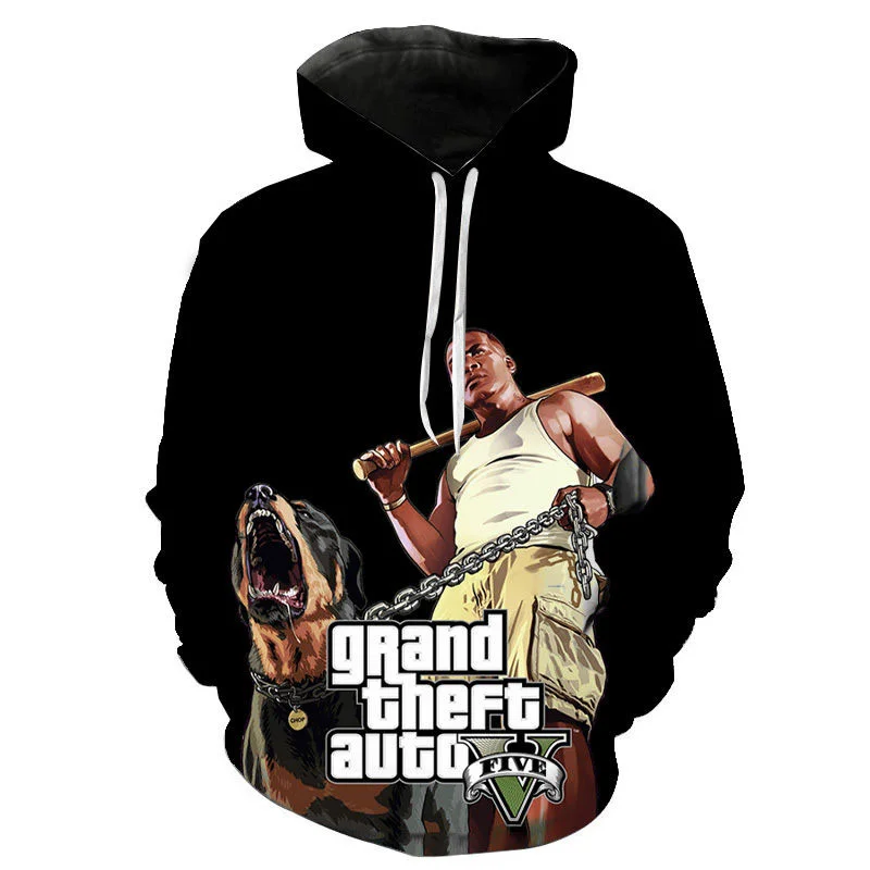 

Grand Theft Auto Game Gta Print Hoodies For Men Hip Hop Trend Harajuku Children Pullover Autumn and Winter Oversized Sweatshirts