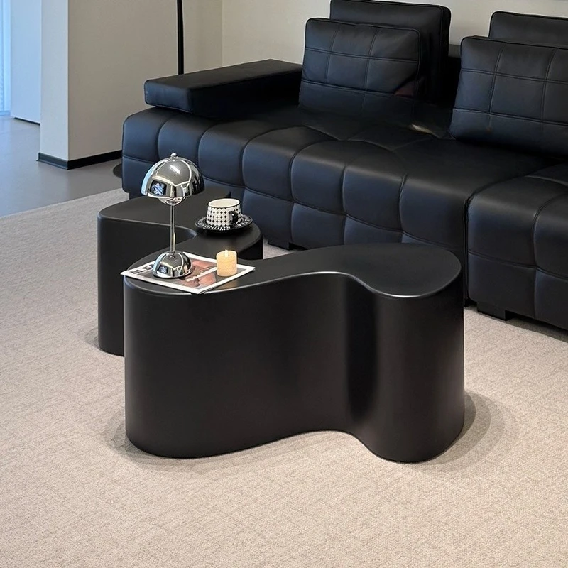 

Wabi Sand Wind ins Modern Simple Italian Special-shaped Small Hills Large Coffee Table Fiberglass Curve Designer Coffee Table