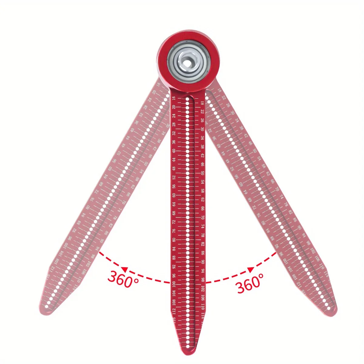 Calibrador de trazado de carpintería, brújula de dibujo Circular, regla de orificio de carpintería, calibrador de trazado de precisión, herramienta