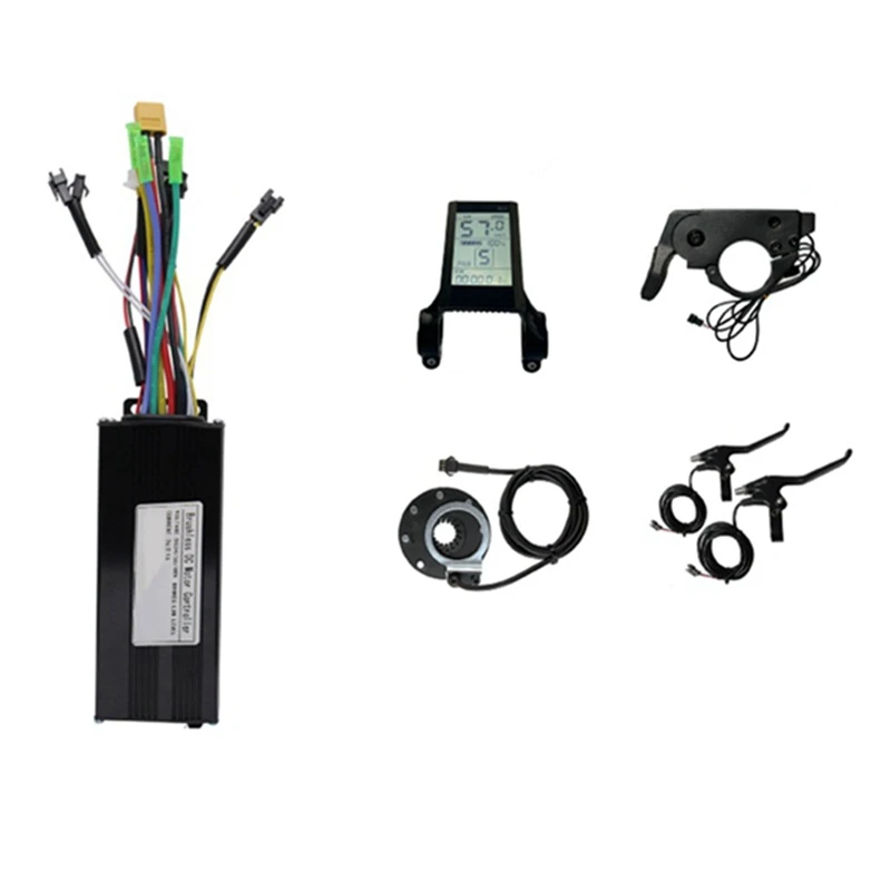 26A 3-Mode Controller Kit 36V 48V 1000W For Electric Bike Motor Conversion Kit With S830 Display Thumb Throttle Accessories