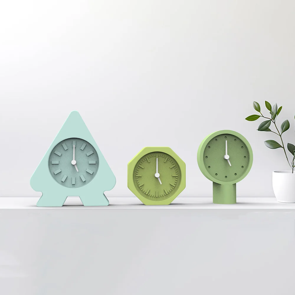 

Creative Shaped Cement Clock Silicone Molds, Concrete Desktop Clock And Table Clock Mold, Home Decoration, DIY Handcrafted Gifts