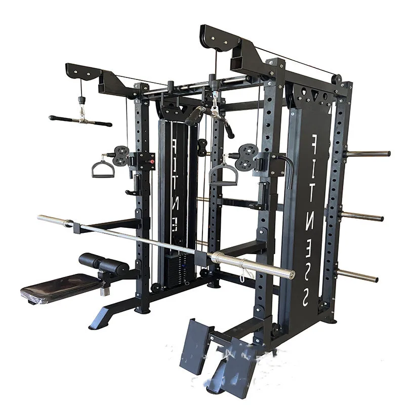 Commercial Smith machine comprehensive trainer multi-function gantry home bird fitness machine bench press squat rack