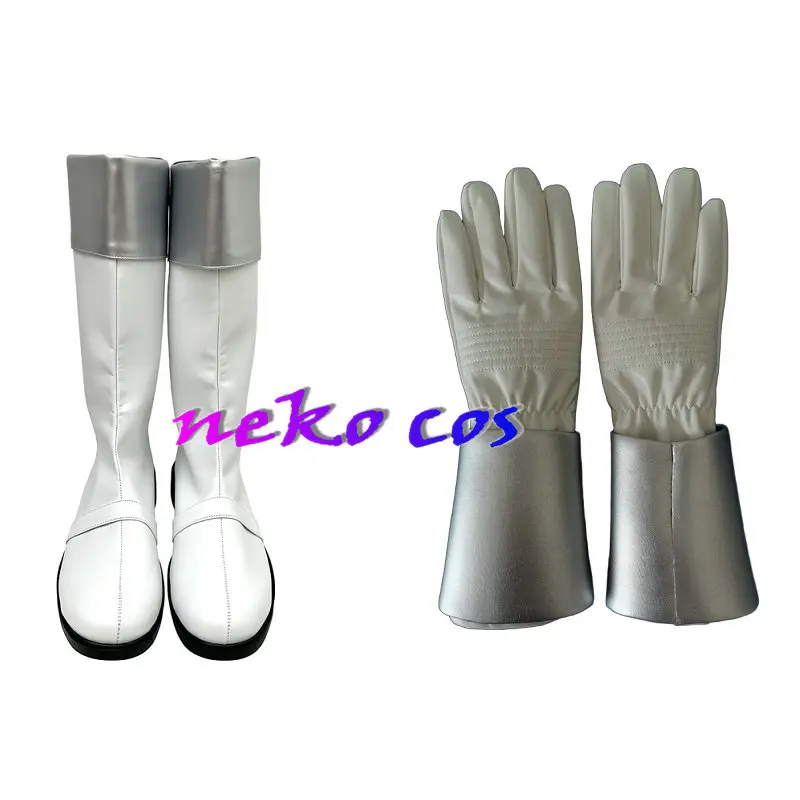 

nekocos Choudenshi Bioman Pink Five shoes boots and gloves set Wrist accessories‌ Cosplay Costume Custom Size