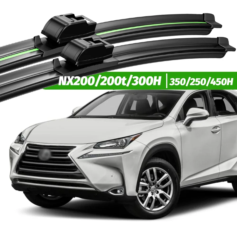 For Lexus NX200 NX200t NX300H NX350 NX250 NX450H 2015-2023 2pcs Front Windshield Wiper Blades Windscreen Window Accessories