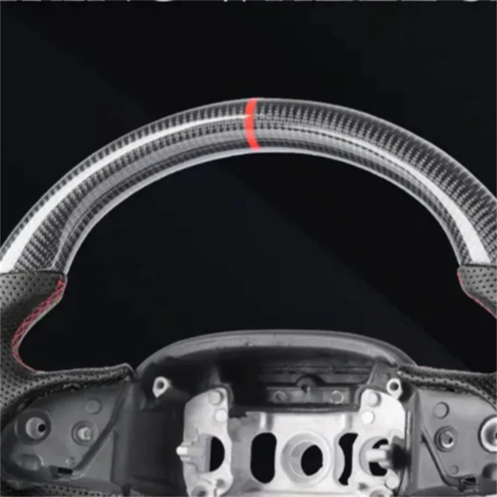 

Steering Wheel For Jeep Grand Cherokee 2014 2015 2016 2017 2018 2019 2020 2021 Carbon Fiber Black Leather Car accessory