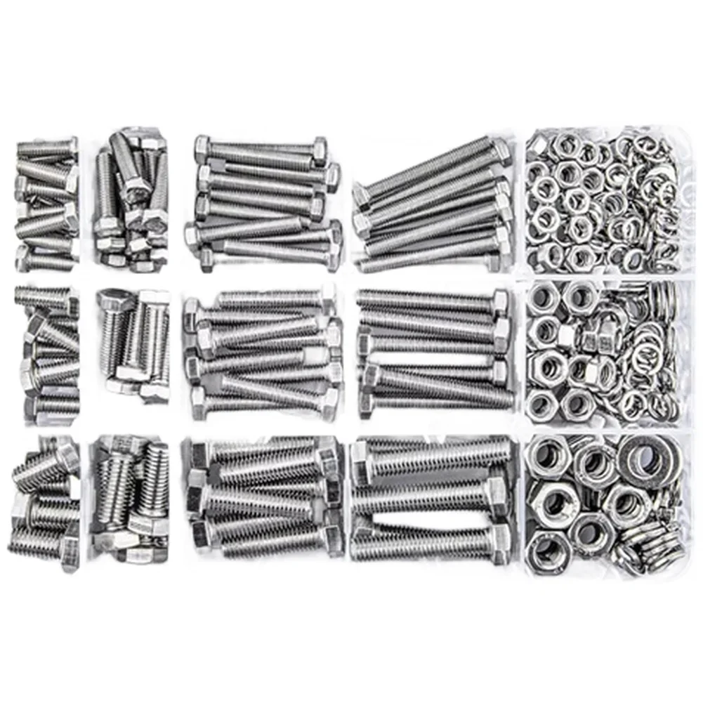 Fastener Assortment 304 SS Bolt Kit For DIY Projects Blue Complete Fastener Kit For Projects Power Tool Accessory