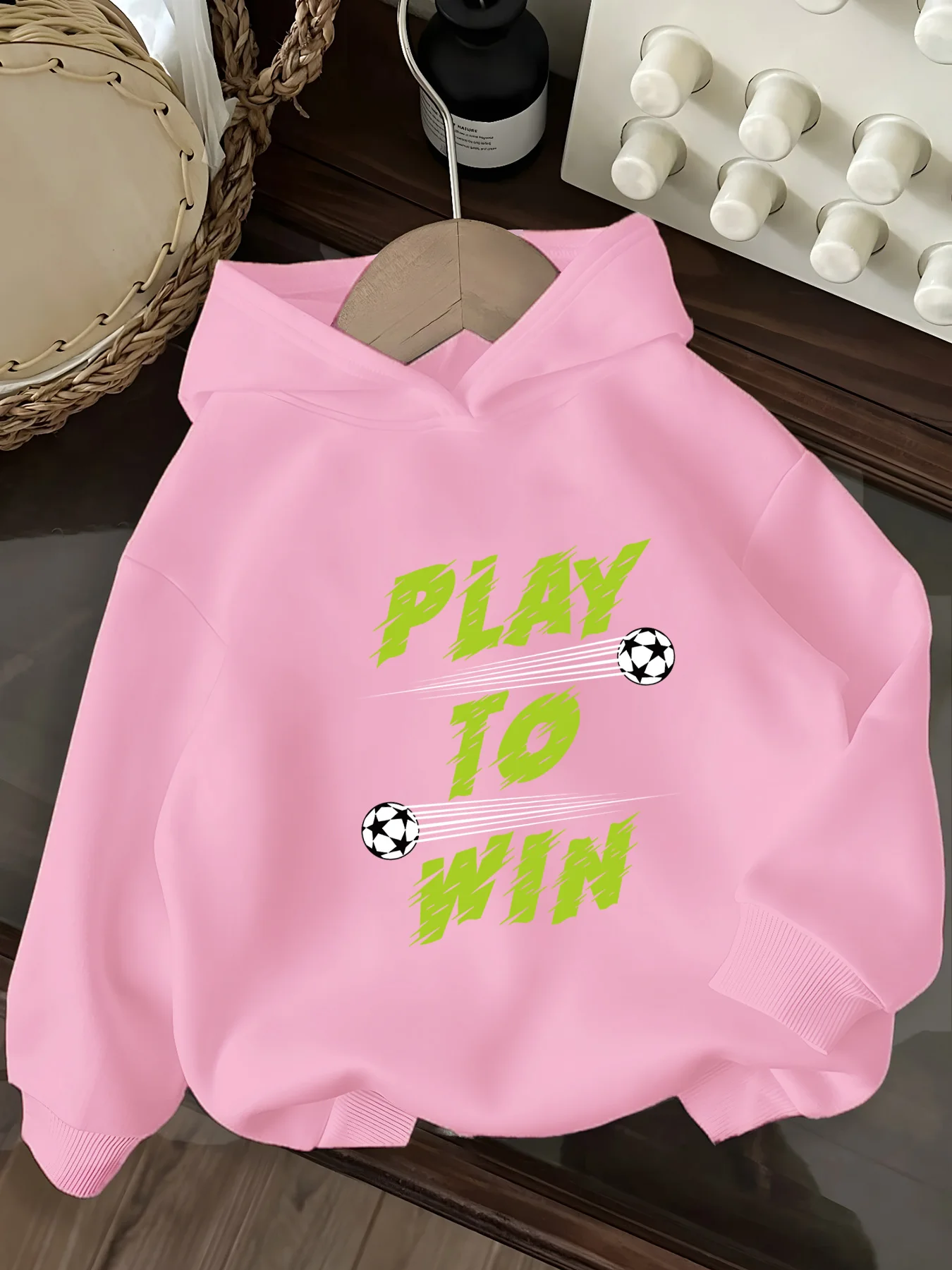 

printed girls hooded sweater children suitable for young girls and students boy party special clothing 120-160 cm