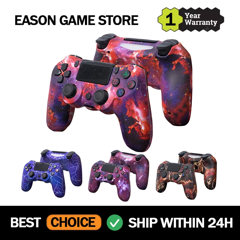 

Full Pattern Remote Pro Game Controller Bluetooth 4.0 Six Axis Gyroscope Dual Vibration Game Controller for PS3 PS4 Joystick