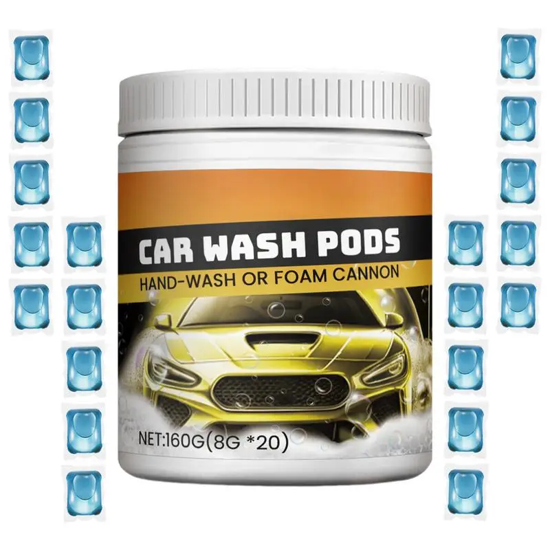 

Car Paint Cleaner 20Pcs Concentrated Beads Decontamination Beads Car Paint Stain Remover Automotive Stain Remover Car Detergent