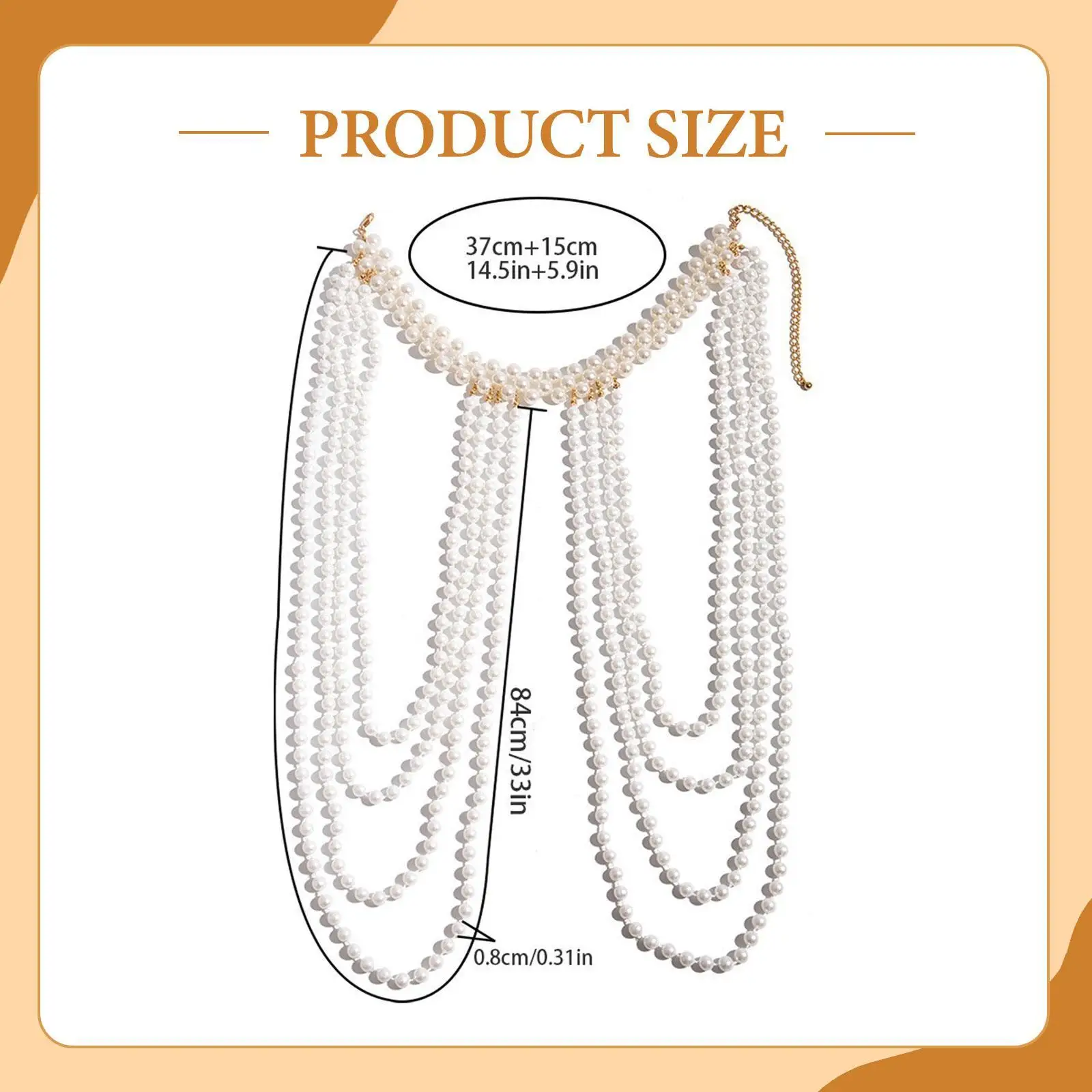 Shoulder Chain Necklace Arm Chain for Stage Performance Summer Beach Party