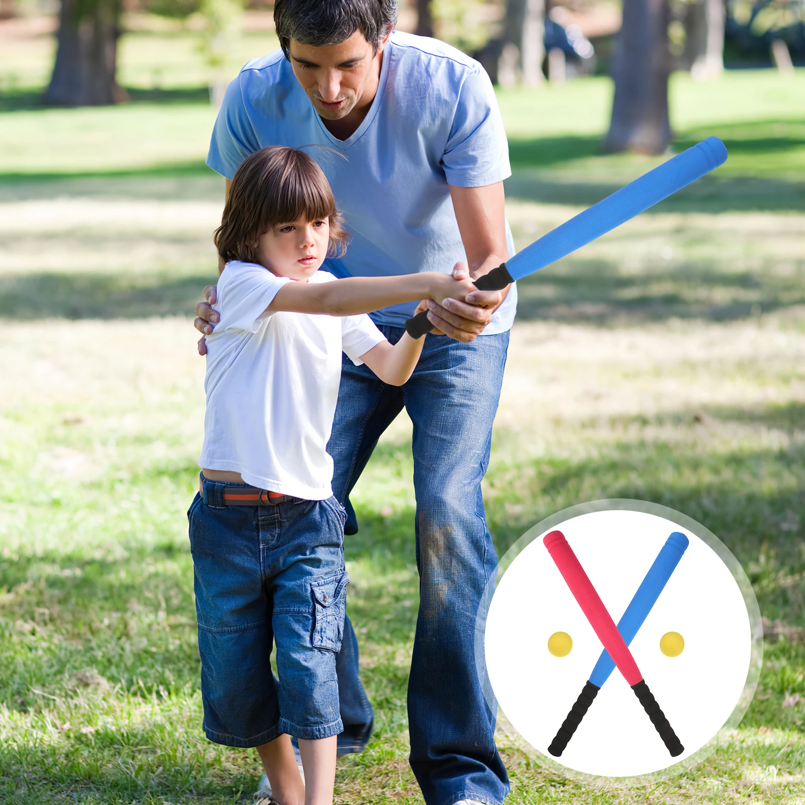 1 set 1 set mazza da baseball per bambini giocattolo da esterno sicuro premium leggero giocattolo da baseball per bambini