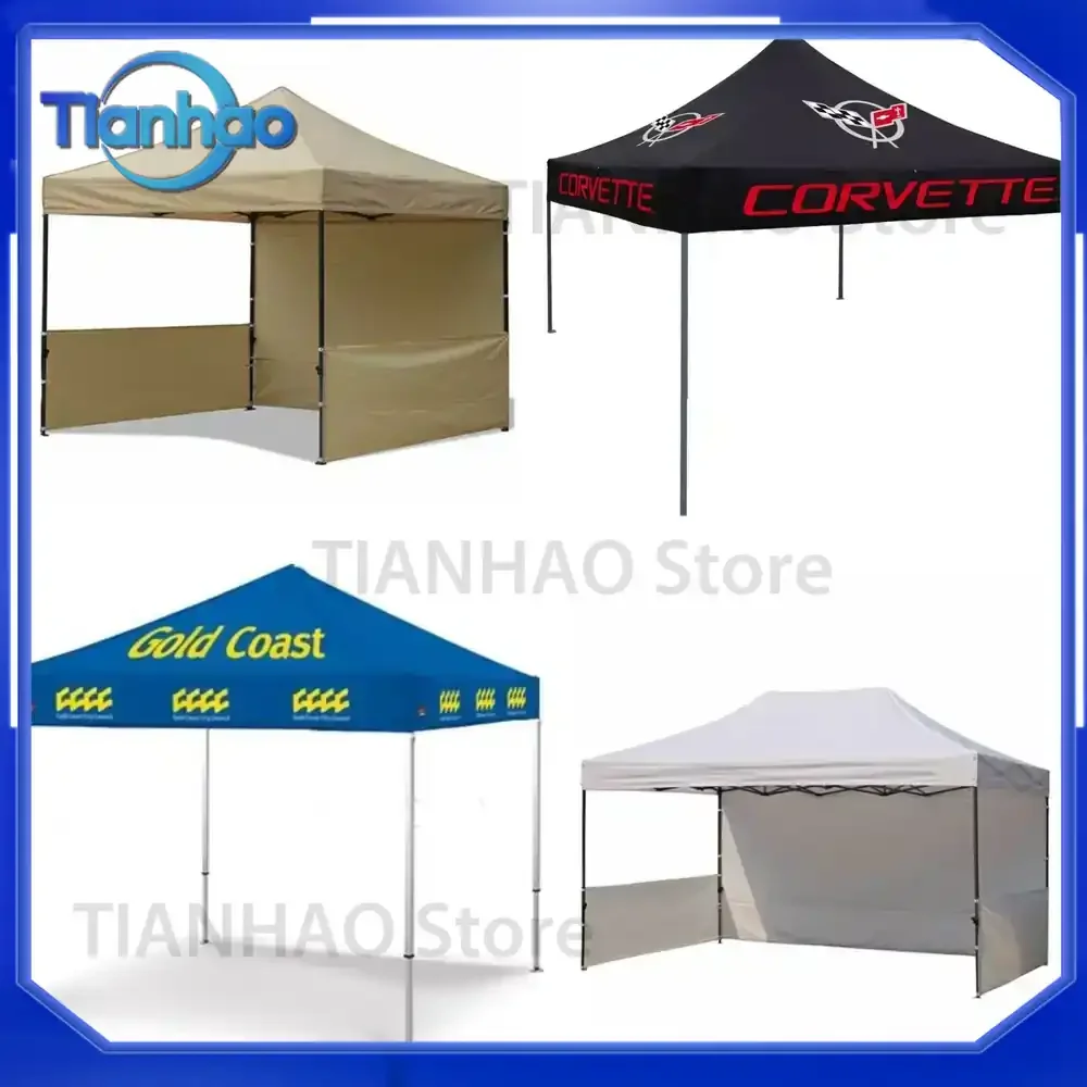 Carpa de Jardín Plegable Impermeable con Estructura de Aluminio de 3x3 para Eventos al Aire Libre, Fiestas, Exposiciones y Ferias Comerciales