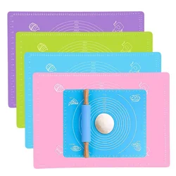 Silicone Baking Mat Kneading Dough Mats Pizza Cake Sheet Cooking Grill Gadgets Bakeware Table Pad Kitchen Pastry Accessories