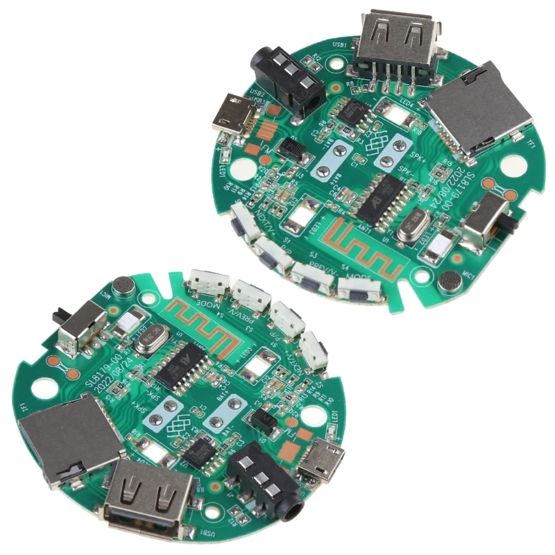 Bluetooth-compatible Receiver Board (BT) 5.0 DIY Stereo Amplifier 3.7-5V Car Speaker Amplifier Wireless