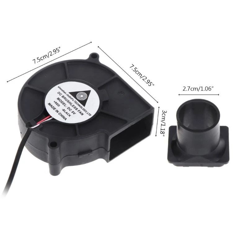 97QC USB 5V Blower Fan Fan Blower مع SPEED Controller 2500 دورة في الدقيقة Mini Portable Blower Fan لشواء الطهي شواء.