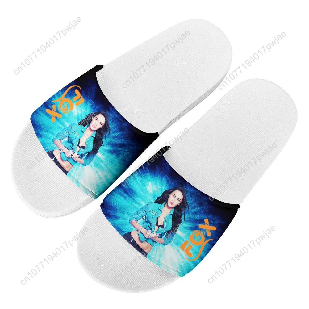 Megan Fox Singer Slippers Home Water Shoes Mens Womens Summer Slipper Retro street Indoor Outdoor Shower light Pool Sandals
