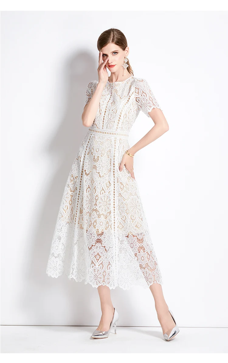 black lace for dress Black Lace Short Dress with 3/4 Sleeves
